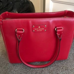 Red Kate spade bag